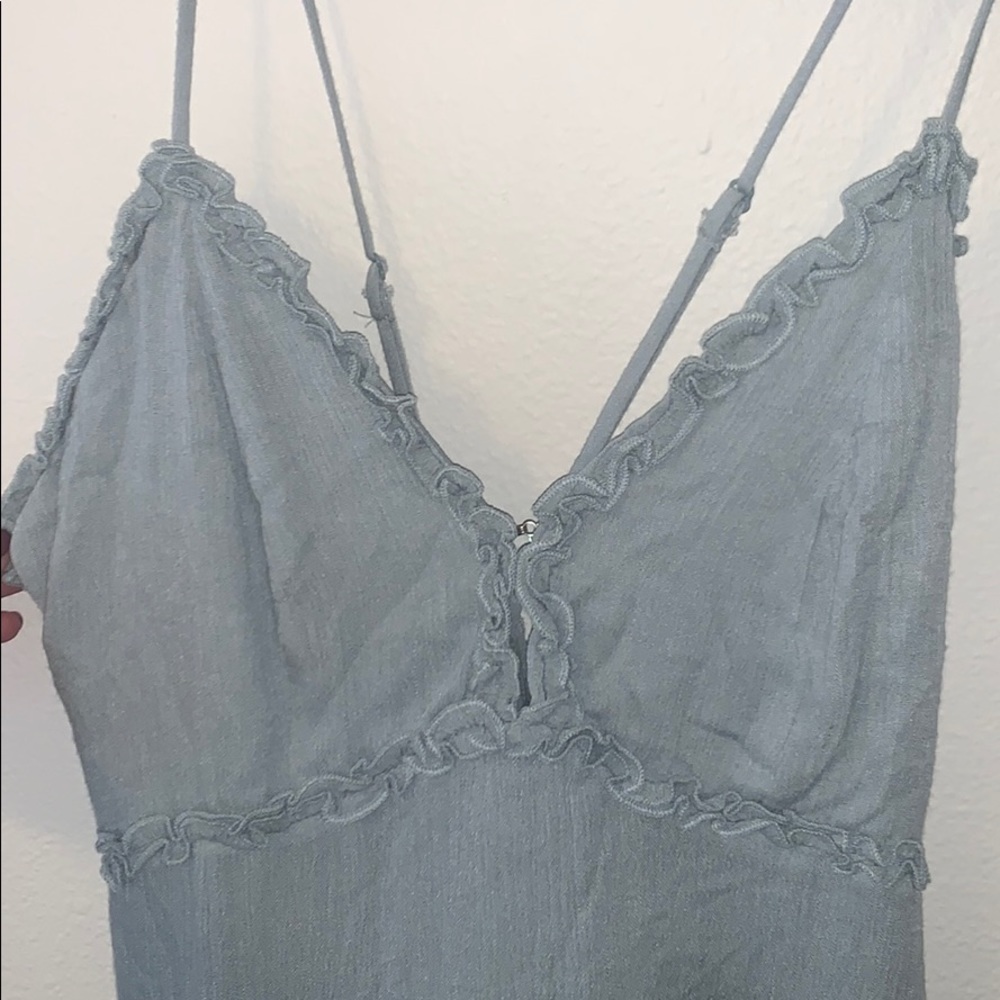 Laveur Blue Ruffle Dress